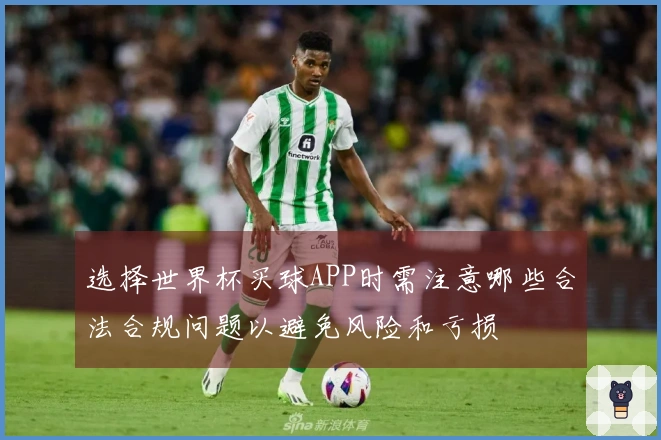 选择世界杯买球APP时需注意哪些合法合规问题以避免风险和亏损
